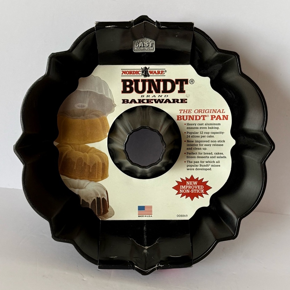 NWT Vintage Nordic Ware Original Bundt Pan – 12 Cup Cast Aluminum Made in USA